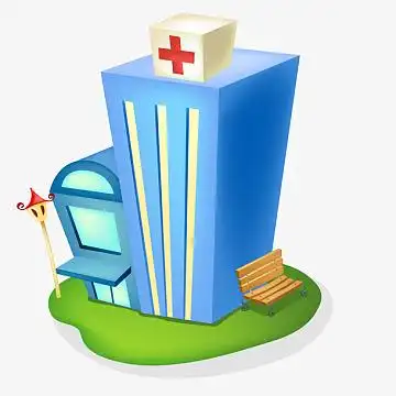 卡通医院建筑物设计