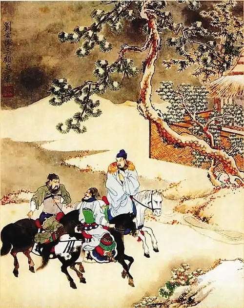 刘备三顾茅庐图