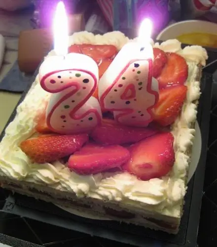 8月20日是我的24岁生日,我的好朋友送我的蛋糕~~稀饭