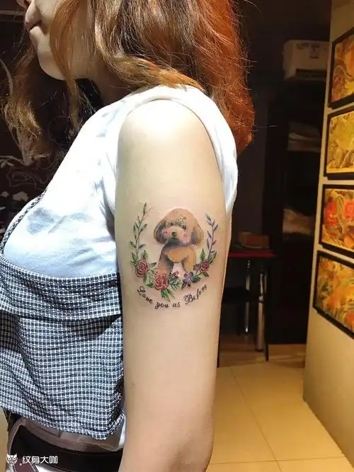 原创小泰迪_纹身图案手稿图片_祎祎的纹身作品集