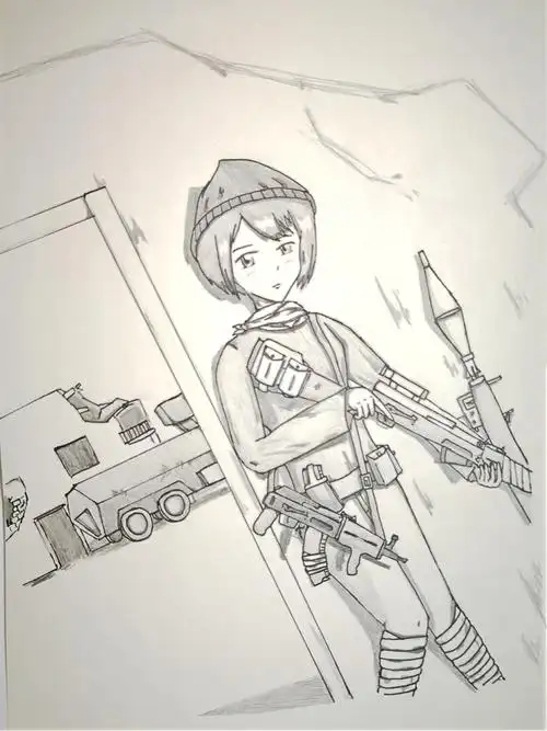 车臣战争中的一个狙击手