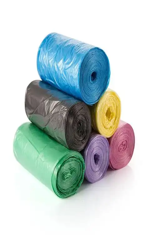 100只装家用塑料袋5连卷加厚手提一次性垃圾袋