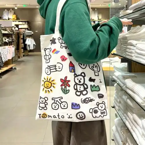 单肩包  #包包分享#简笔画  #包包推荐  #百搭帆布包