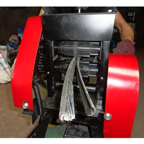 废旧电缆剥线机全自动扒皮电线拨线家用小型剥皮废铜线去皮双刀机好不