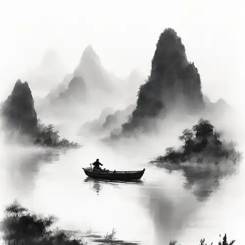 山水船风景微信头像🖼️宛如画卷