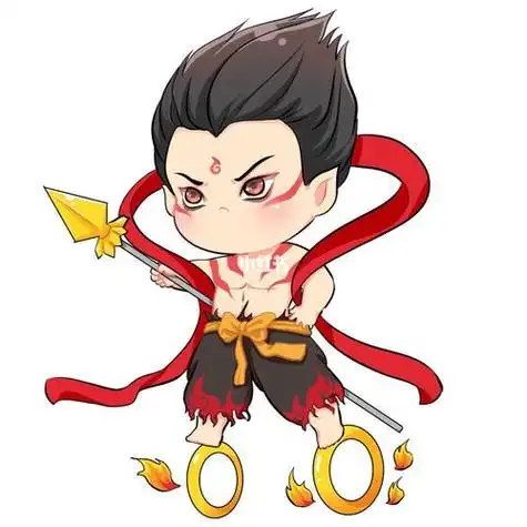 哪吒简笔画哪吒变身后简笔画卡通创意画鸦本哪咤画画涂色本启画e学涂