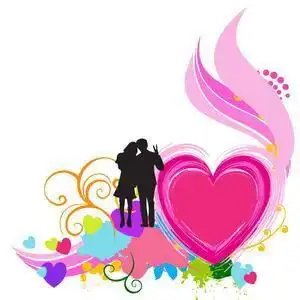 情侣爱心手势图片,有一张图片是一个男的举高