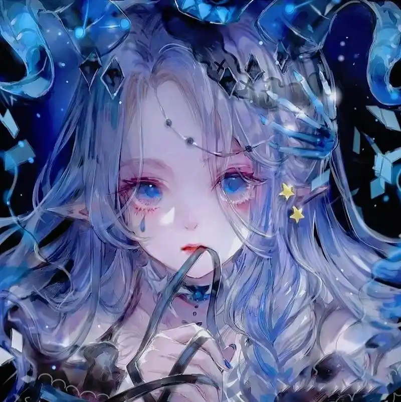 黑暗系高冷御姐头像   非原创,可抱图