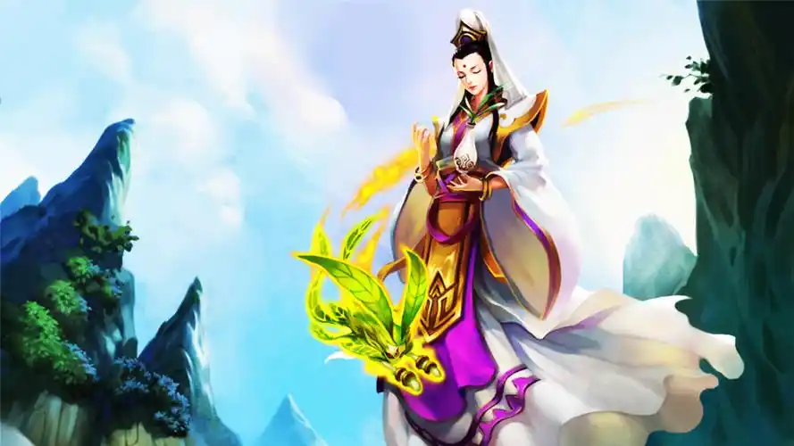 乱斗西游,游戏,原画,手游,观音菩萨乱斗西游壁纸图片