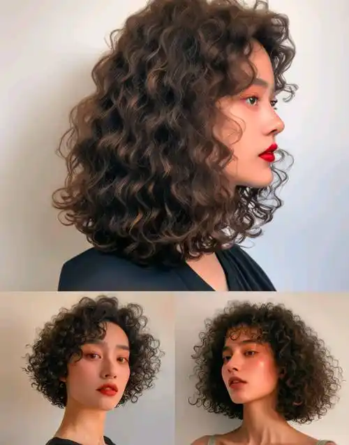 今冬女士发型别乱整,最美还是羊毛卷全头烫,复古时尚真洋气_女性_卷发