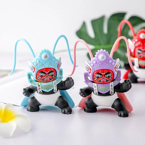 熊猫变脸娃娃川剧戏曲玩偶四川脸谱创意玩具成都旅游送老外小礼物