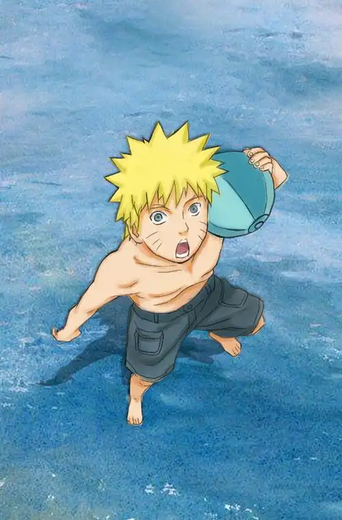 【板绘】夏泳装鸣人