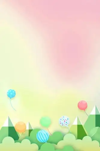 可爱卡通海报背景图第316期