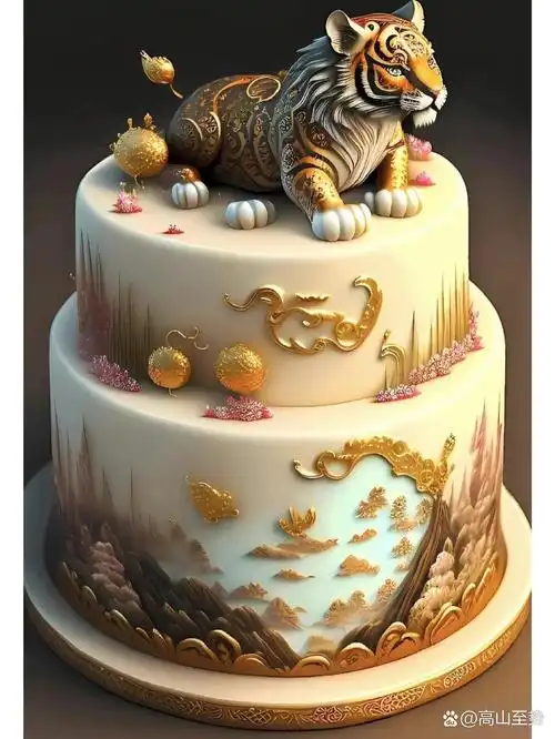 老虎生肖蛋糕 生肖蛋糕老虎生肖