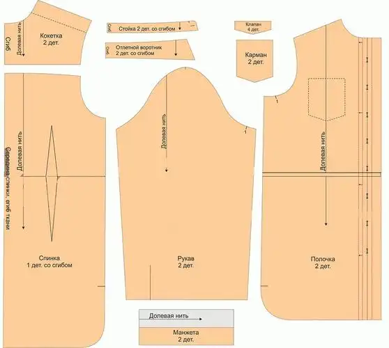 女士牛仔衬衫制版分享