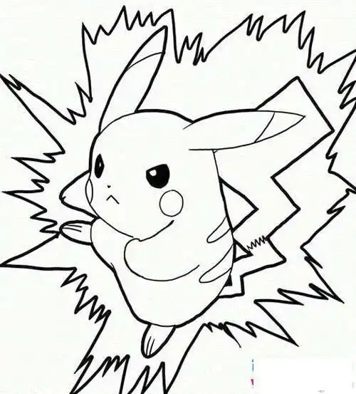 简笔画图解教程宠物小精灵 皮卡丘简笔画图解超萌皮卡丘简笔画怎么画