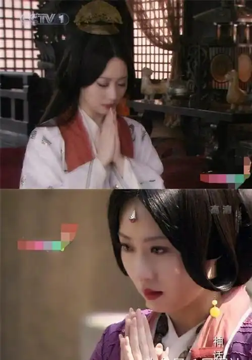 十位古装美女拜佛祈福场景郑爽清纯白冰惊艳谁的心意最虔诚