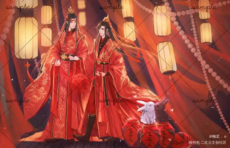 忘羡大婚._魔道祖师绘画作品