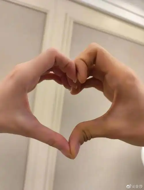 金莎|金莎公开恋情,晒出美食和两只手比爱心照片,男友是圈外人