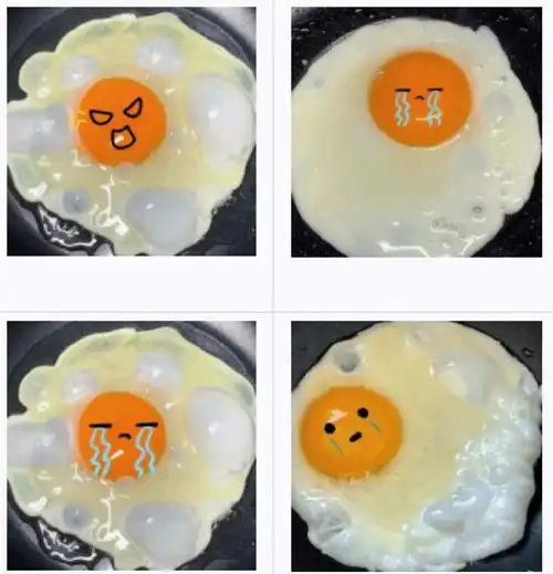 我的荷包蛋不悲伤蛋蛋表情可爱头像