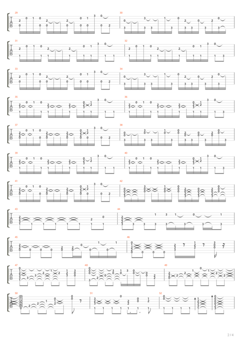 传说之下 - asgore战斗印象指弹曲吉他谱