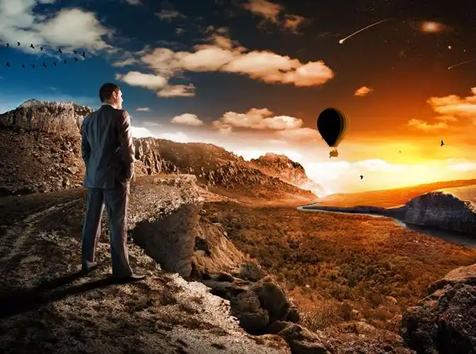 展望未来的商务男士高清图片