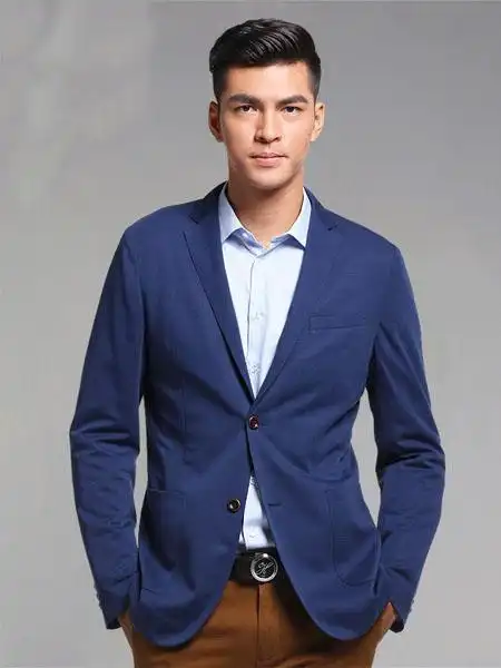 蓝色西装绝妙搭配蓝朋友就该这样穿