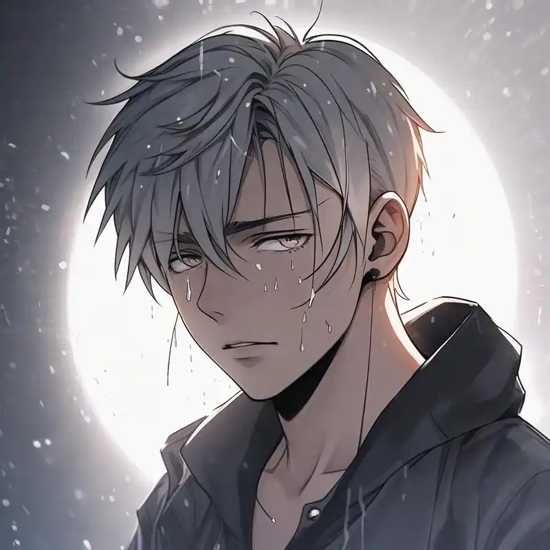 91漫画风男头,泪目瞬间92 深邃的眼神,晶莹的泪珠,漫画风的男头总