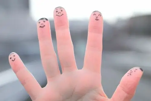 照片素材(图片): 手指形的家庭