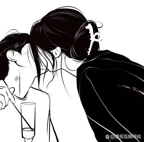 黑白简约高冷情侣头像