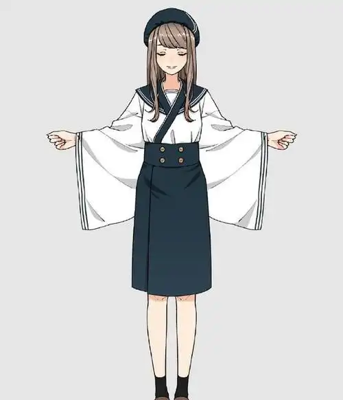 二次元绘画线稿素材:可爱洛丽塔和学园风服饰【二次元服装素材】