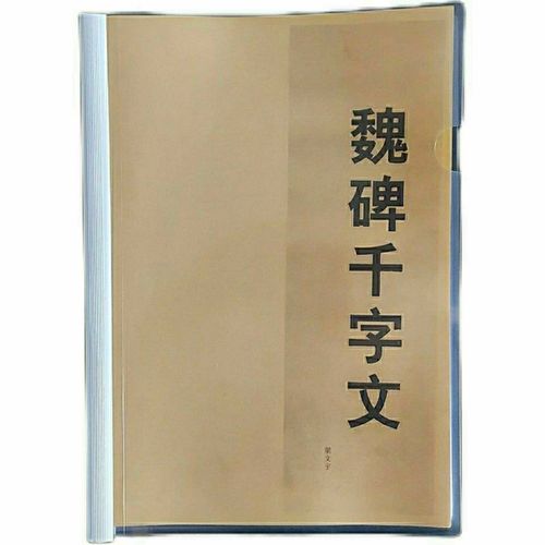 魏碑千字文 书法毛笔字临摹打印稿 初学书法毛笔字练习临习字帖