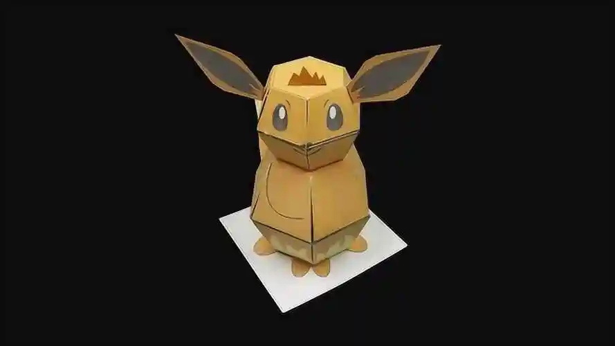 会动的折纸,压扁的折纸宠物小精灵丢到桌面,它会自己站起来