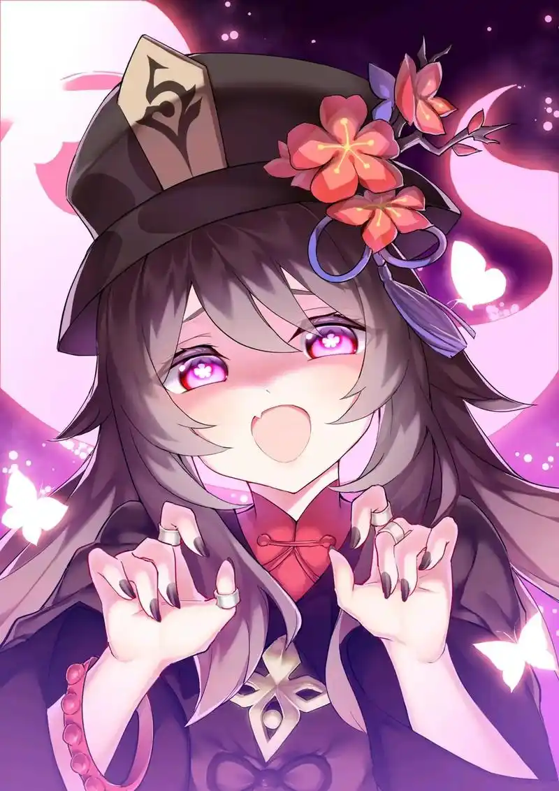 胡桃 #原神 #高清 #高清壁纸 #动漫壁纸  #送你一张 - 抖音