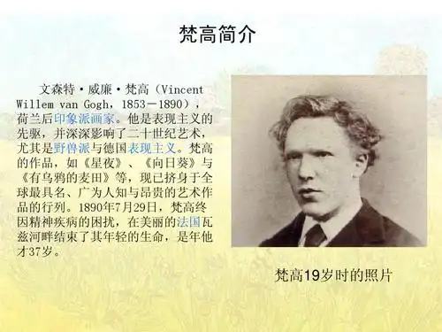 美术鉴赏——梵高ppt