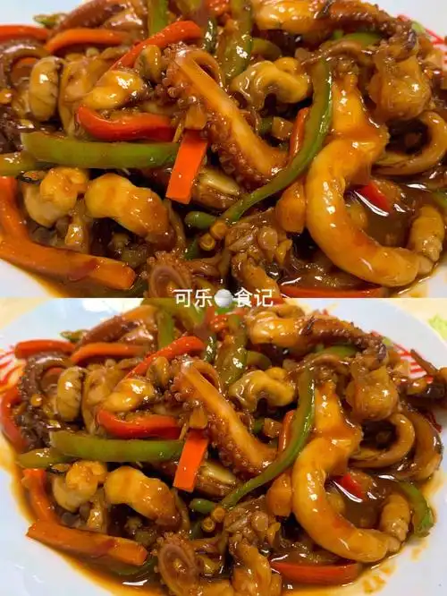 酱爆鱿鱼好吃到无法形容看着都流口水