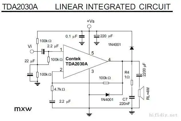 tda2030单电源12v24v功放输出下半波提前失真解决办法