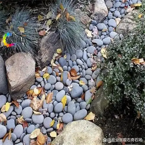 番禺阳台鹅卵石造景,看人家用鹅卵石造景多美啊