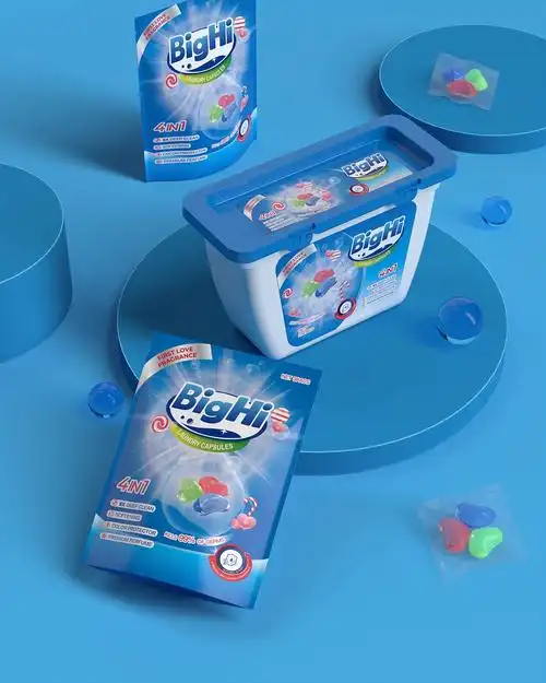 hellolinkbighi洗衣液凝珠日用品包装外盒原创设计