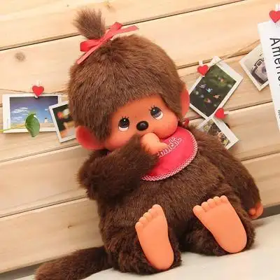 日本 正版 monchhichi蒙奇奇 基本款 女孩 l号 45厘米 现货