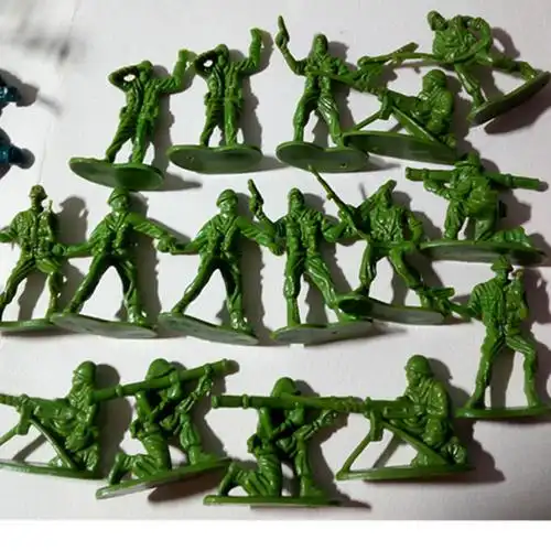 热卖二战小兵人玩具军事士兵兵团 战争模型武器军人打仗小人套装