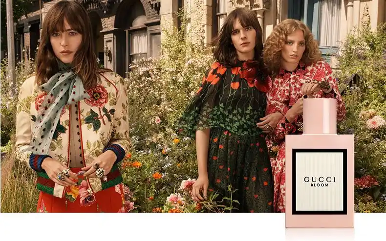 1335-gucci/古琦古驰花悦绽放繁花女士香水 50ml淡香精清新 红色