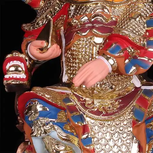 华光大帝1216寸五显大帝灵官马元帅彩绘三眼灵光像道家供奉摆件