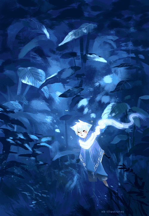 插画师 nadia kim 一组浪漫的动态插画世界 -起点电影策划