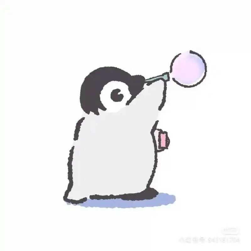 可爱的企鹅头像 - 抖音