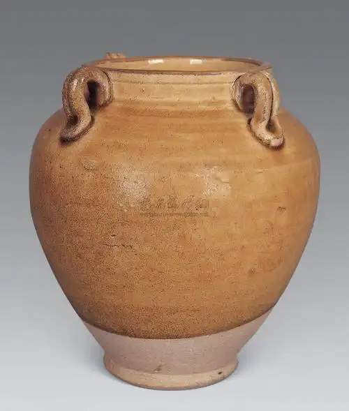 黄釉四系罐-瓷器工艺品(一)-雅昌拍卖