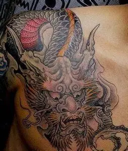 之所以叫披肩龙,也就是龙身从胸部披盖肩头一直到背部结束,被称为披肩
