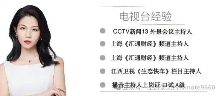 北京电视台 《北京您早》《晚间新闻报道》主持人,上海《汇通财经》