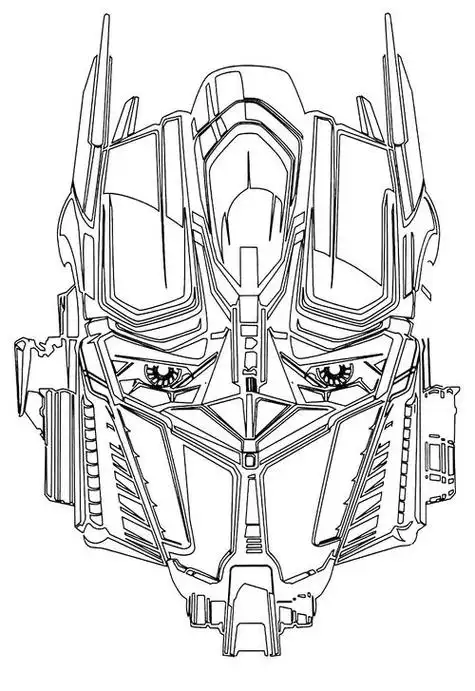 简笔画擎天柱 简笔画擎天柱机器人怎么画