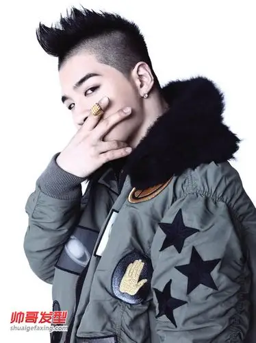 酷炫狂拽的莫西干短发taeyang嘻哈风莫西干发型图片2